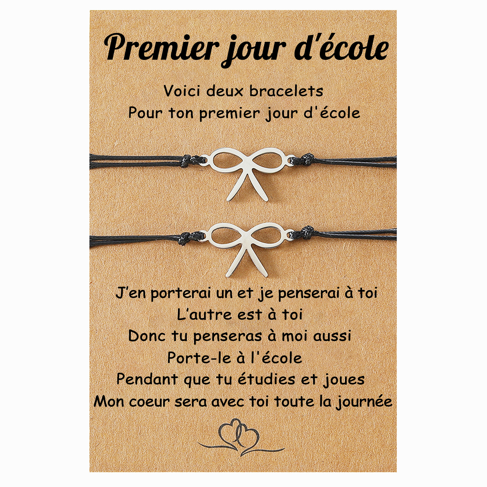 Bracelet Ange Gardien, Inscription à L'école Fille, Rentrée Scolaire Fille, Cadeau Rentrée Scolaire, Cadeau Première Communion, Cadeau Confirmation Fille - France