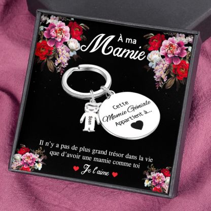 1-5 Noms Porte-Clés Personnalisés Avec Breloques Enfants et Texte