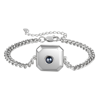 Bracelet Projection de Pierres 1 Photo Personnalisée