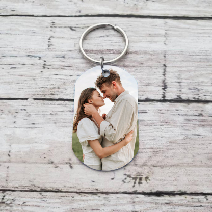 Porte-Clés Couple 2 Prénoms et Photo Personnalisés Promesse du petit doigt | Jessemade