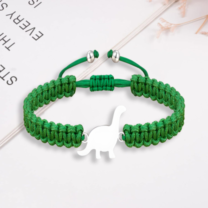 Bracelets Dinosaure Corde tressée - Cadeau Rentrée Scolaire