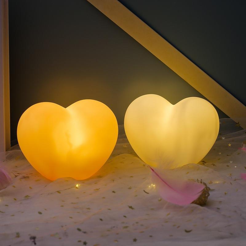 Veilleuse Cœur LED Lumières Décoration de la Saint-Valentin