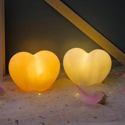 Veilleuse Cœur LED Lumières Décoration de la Saint-Valentin
