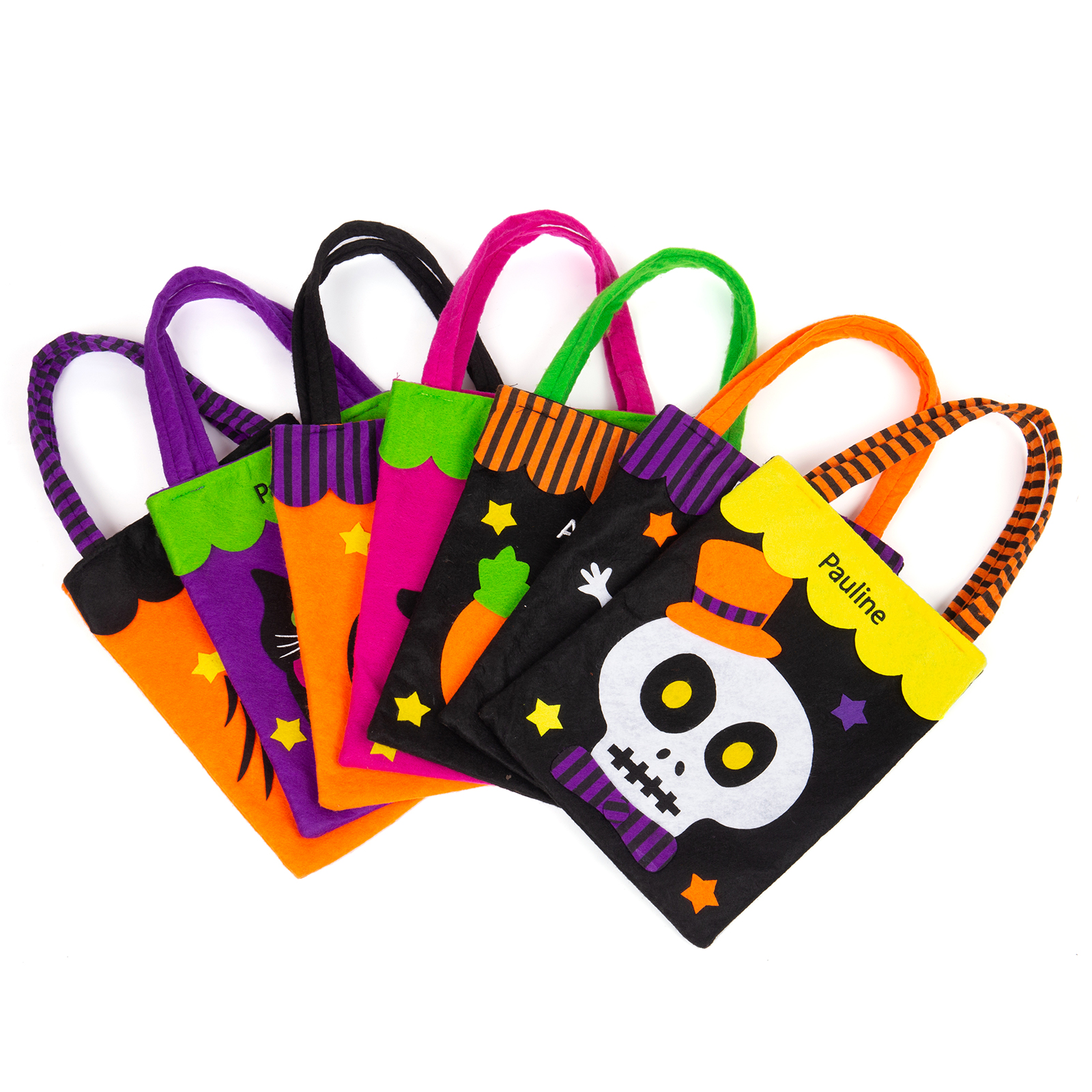 Sac de Bonbons Sorcière🧙‍♀ d'Halloween 1 Prénom Personnalisé