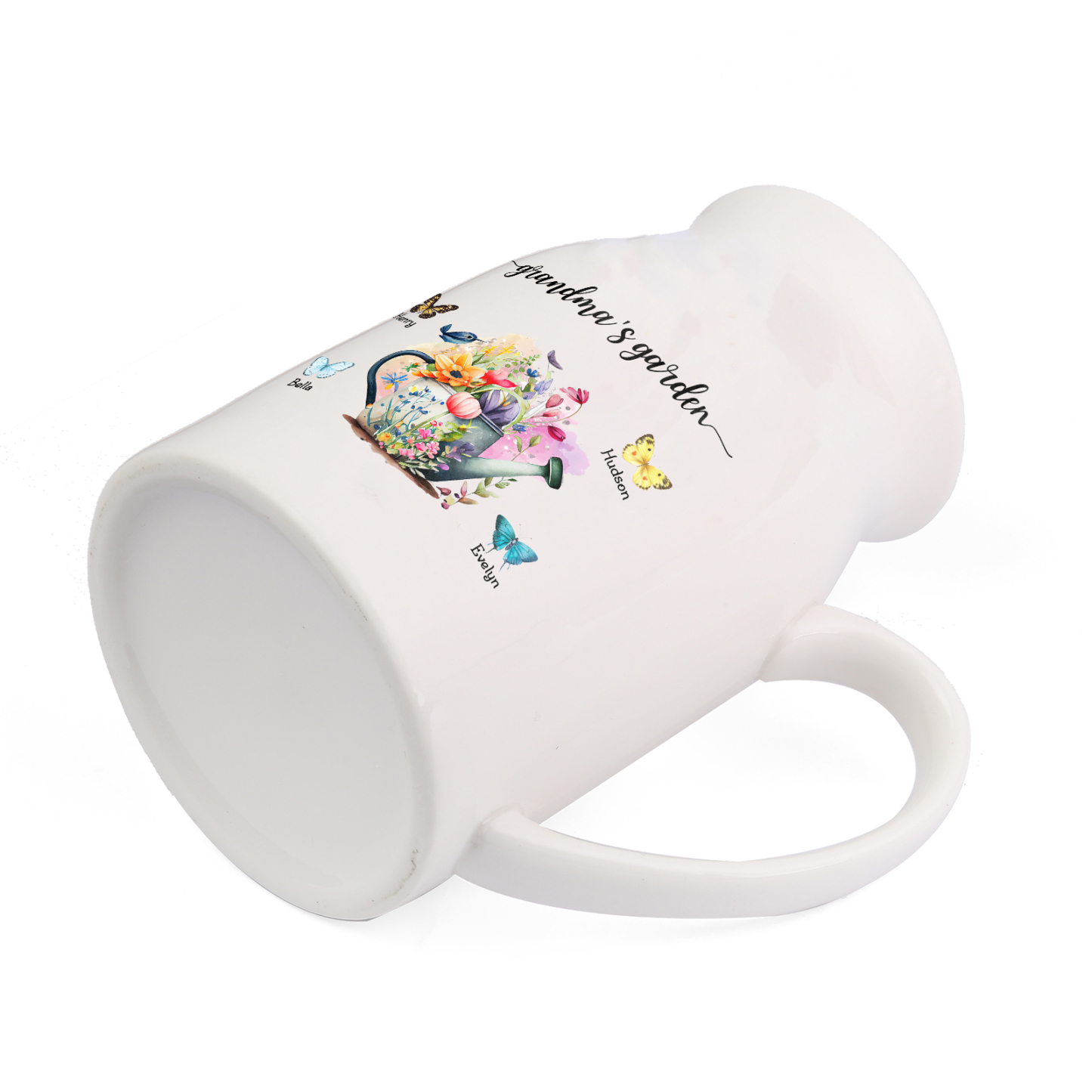 Vase à Fleurs 4 Prénoms Personnalisés avec 1 Texte Décoration de la Maison