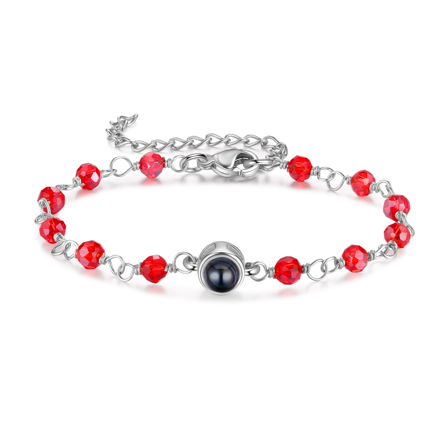 Bracelet Perlé Personnalisé avec Photo Bracelet Photo Projection|Jessemade