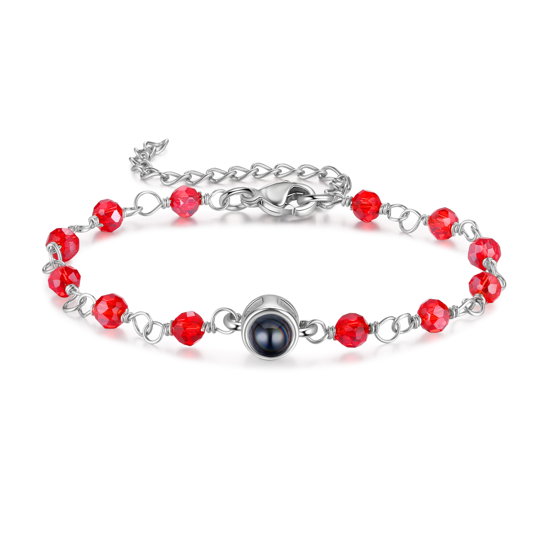 Bracelet Perlé Personnalisé avec Photo Bracelet Photo Projection|Jessemade