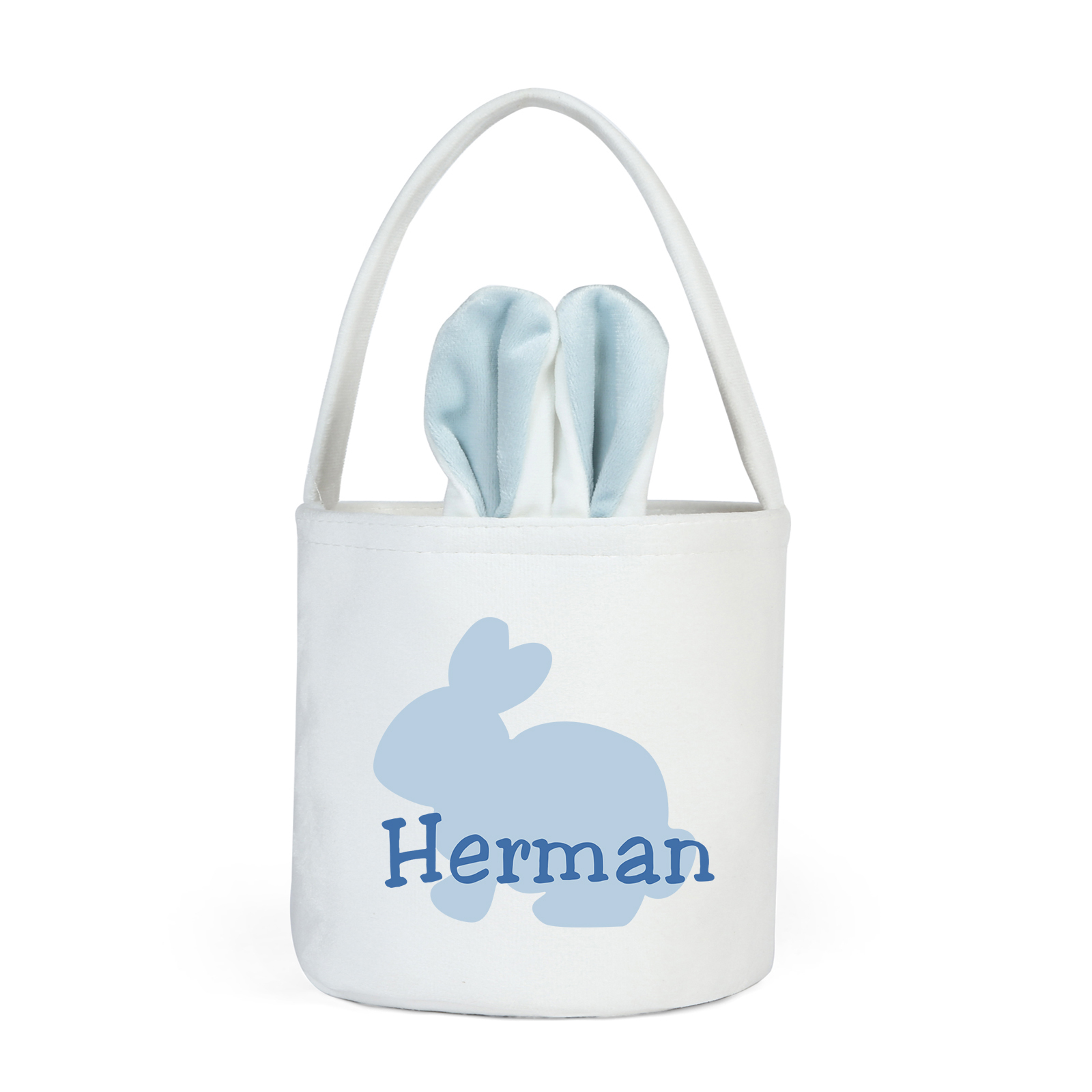 Sac de Pâques Lapin 1 Prénom Personnalisés Tote Bag Enfant