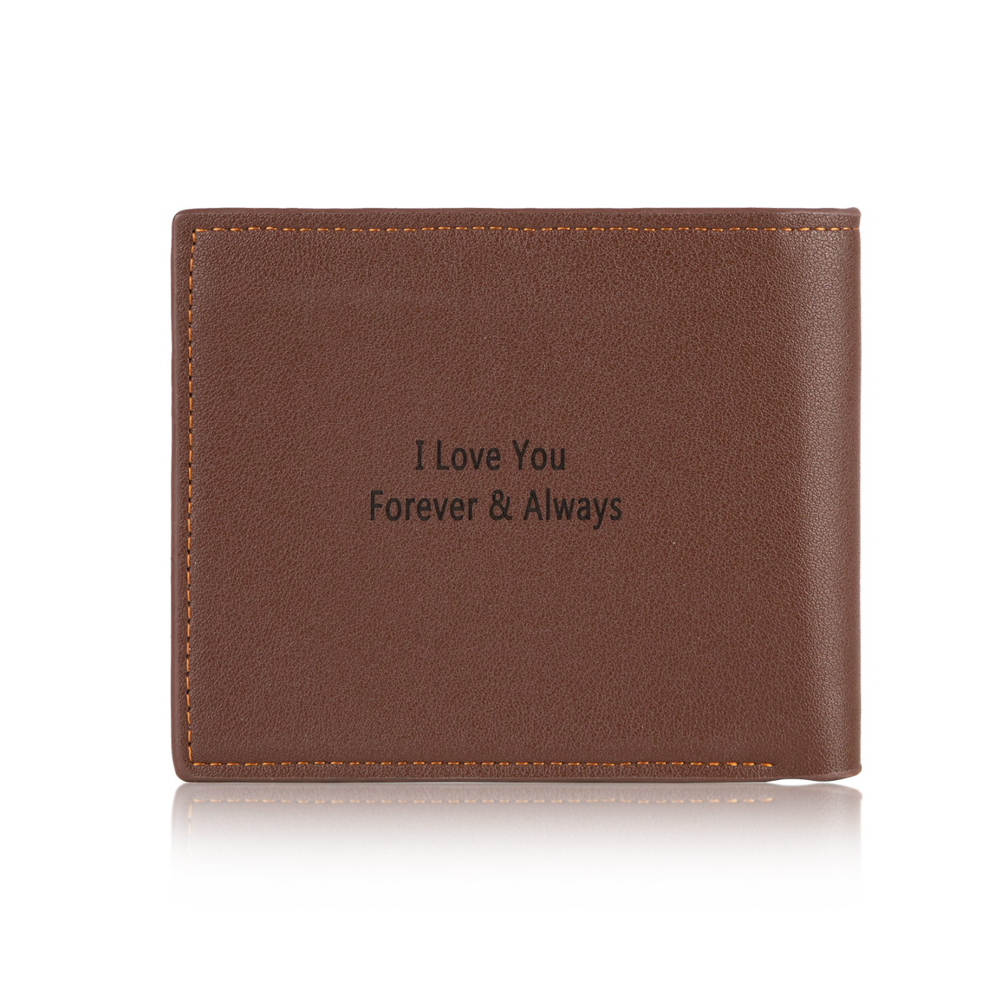 Portefeuille Photo Personnalisé avec texte Classique Homme Porte