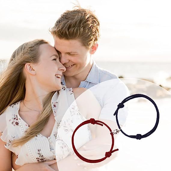 2PCS Bracelets Roped 2 Prénoms Personnalisés Bracelet en Commun pour Couple Bracelet Noeud Coulissant | Jessemade