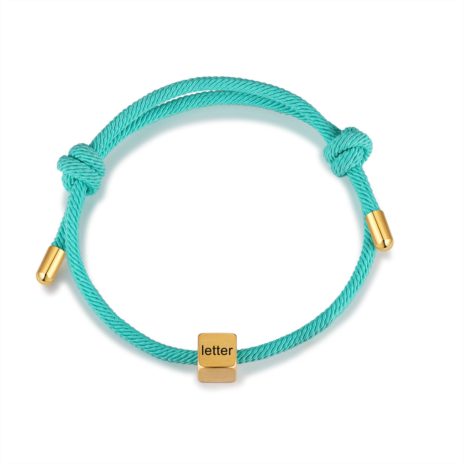 Bracelet Initiale 1 Lettre Personnalisée pour Couple｜Jessemade