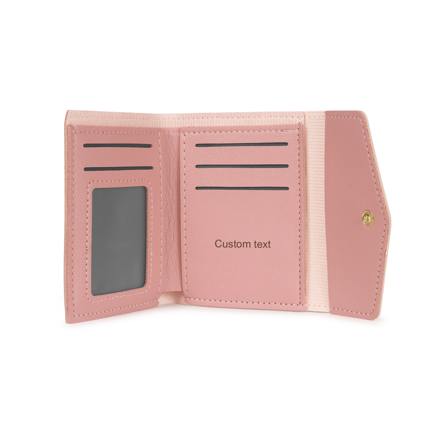 Portefeuille Femme Photo et Texte Personnalisés Porte-Monnaie Carte
