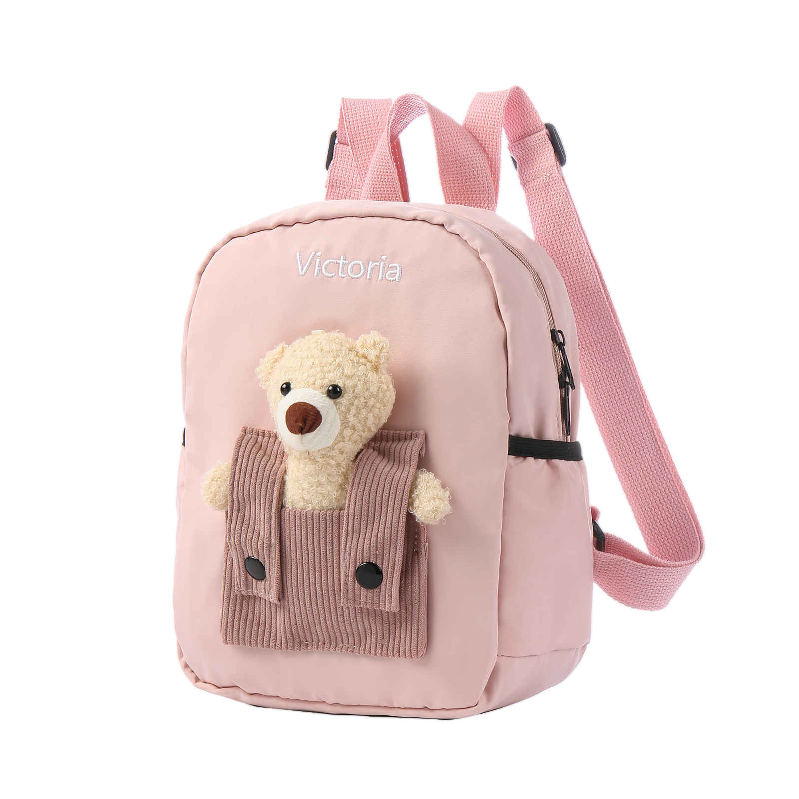 Cartable Sac à Dos Nounours pour Enfant 1 Prénom Personnalisé Sac maternelle