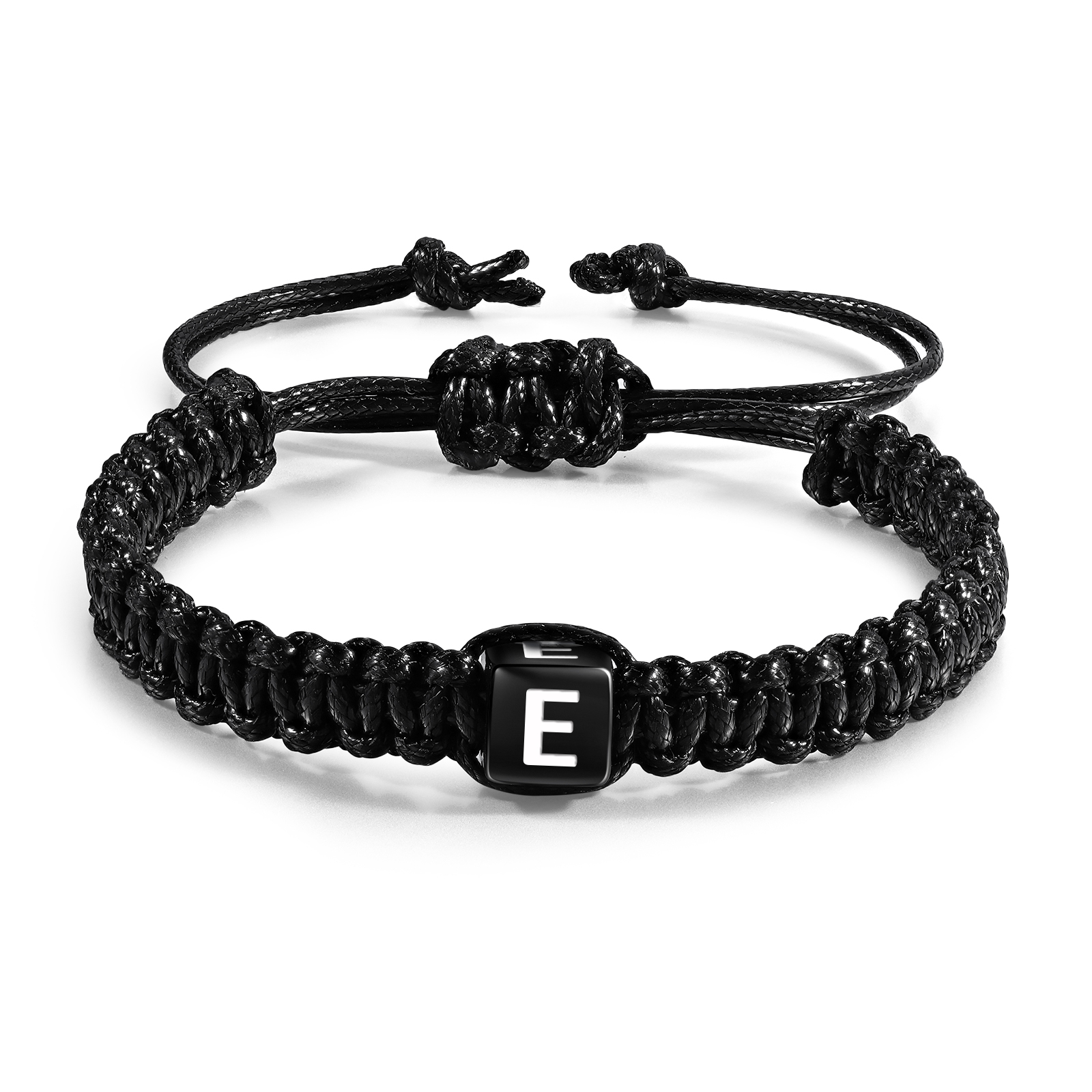 Bracelet en Cuir Dés 26 Lettres Personnalisées Bracelet Initiale｜Jessemade