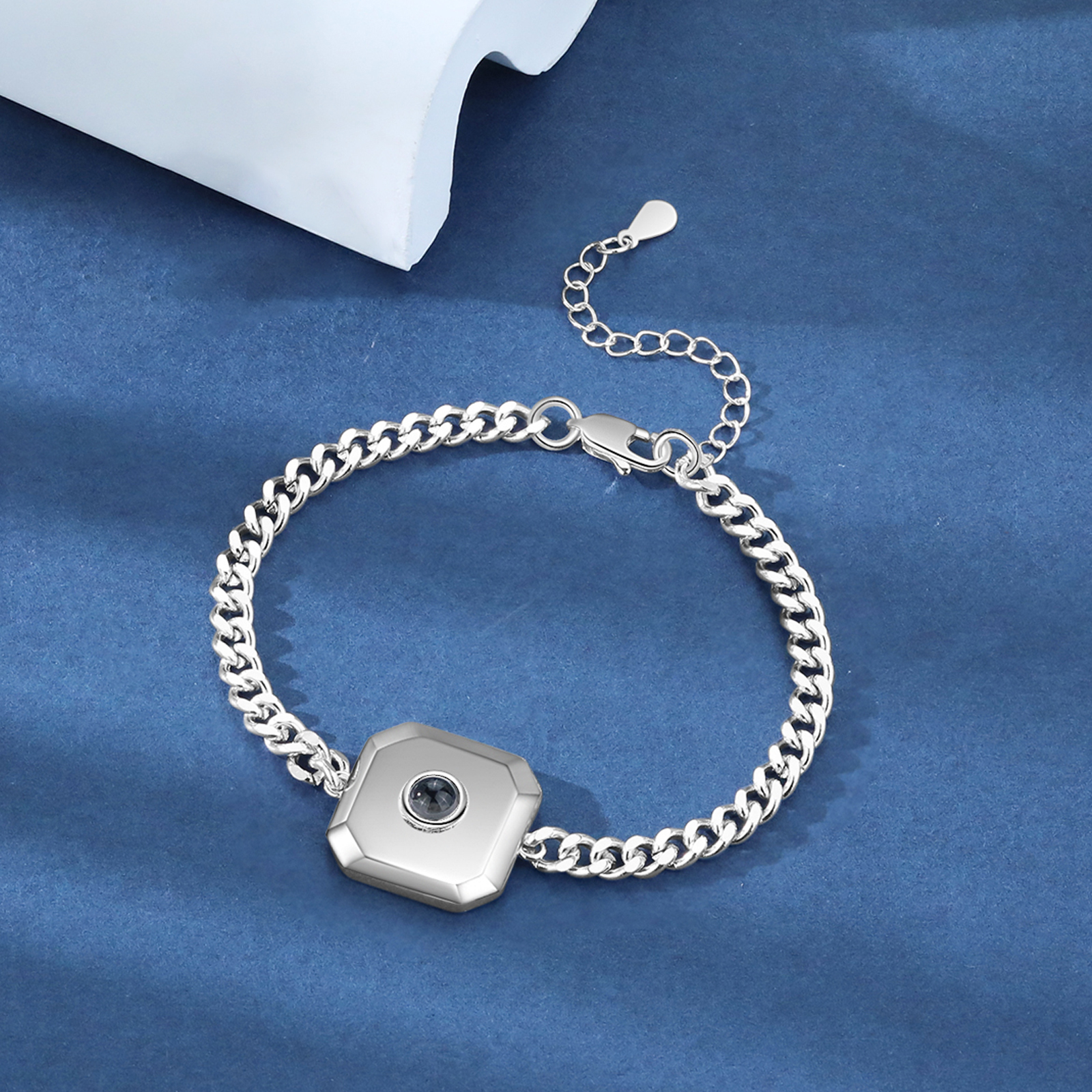 Bracelet Projection de Pierres 1 Photo Personnalisée