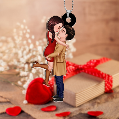 Ornements Acrylique Personnalisé pour Couple