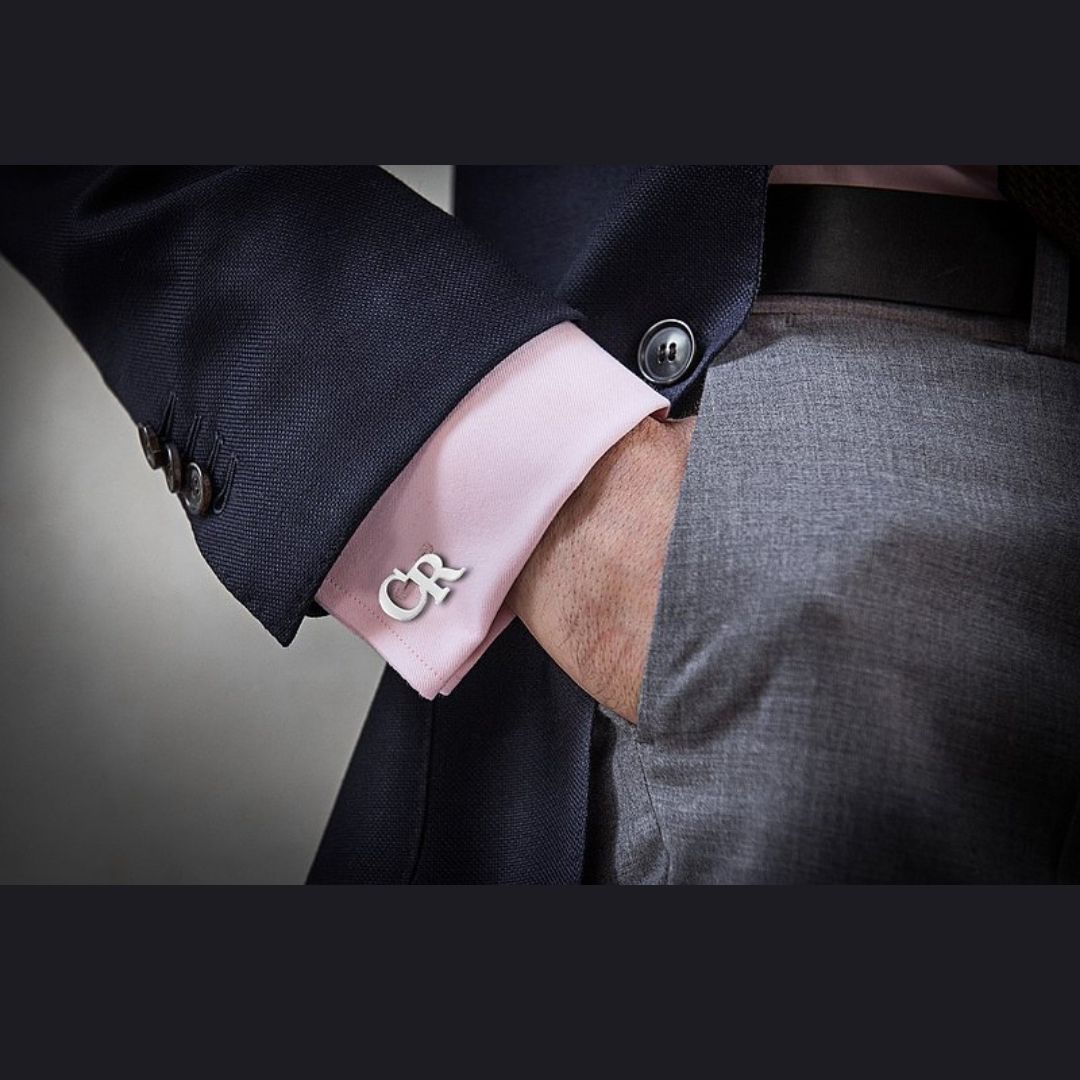 Boutons de Manchette 3 lettre Personnalisé