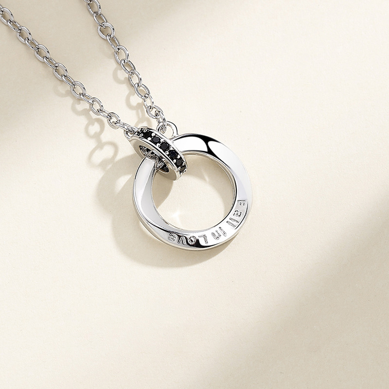 Collier Bague Mobius Cadeau Personnalisé Pour Couple｜Jessemade