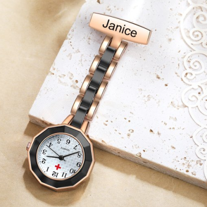 Montre de poche Infirmière Prénom Personnalisé