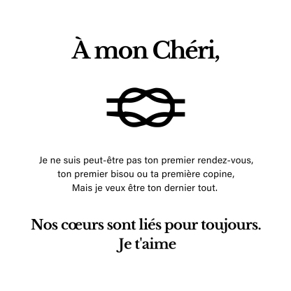 À Mon Chéri-Bracelet en Cuir 2 Prénoms Personnalisé