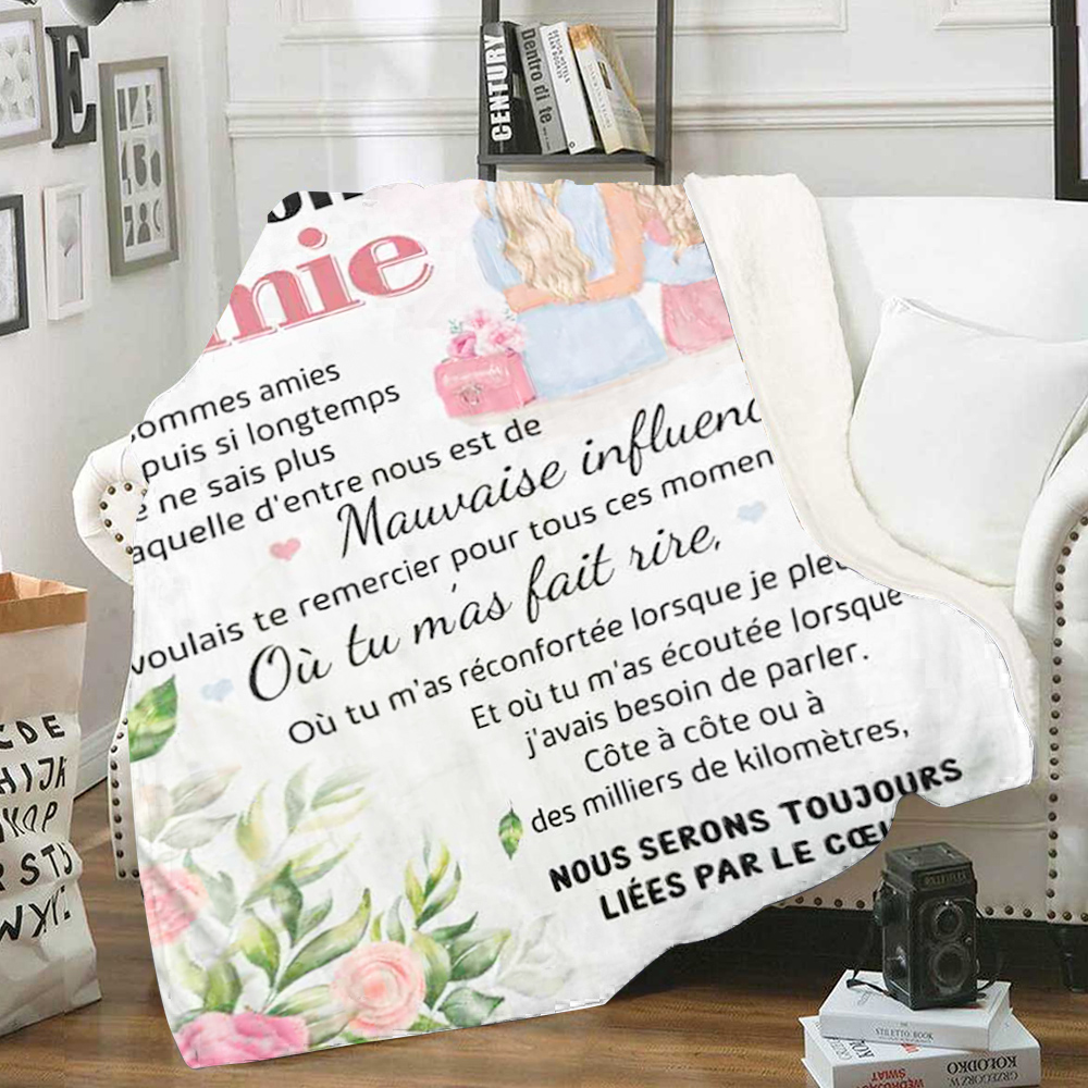 Cadeau Meilleure Amie, Idée Cadeau Pour Amie, Plaid