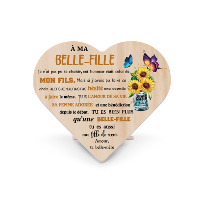 À Ma Belle-Fille-Décoration En bois