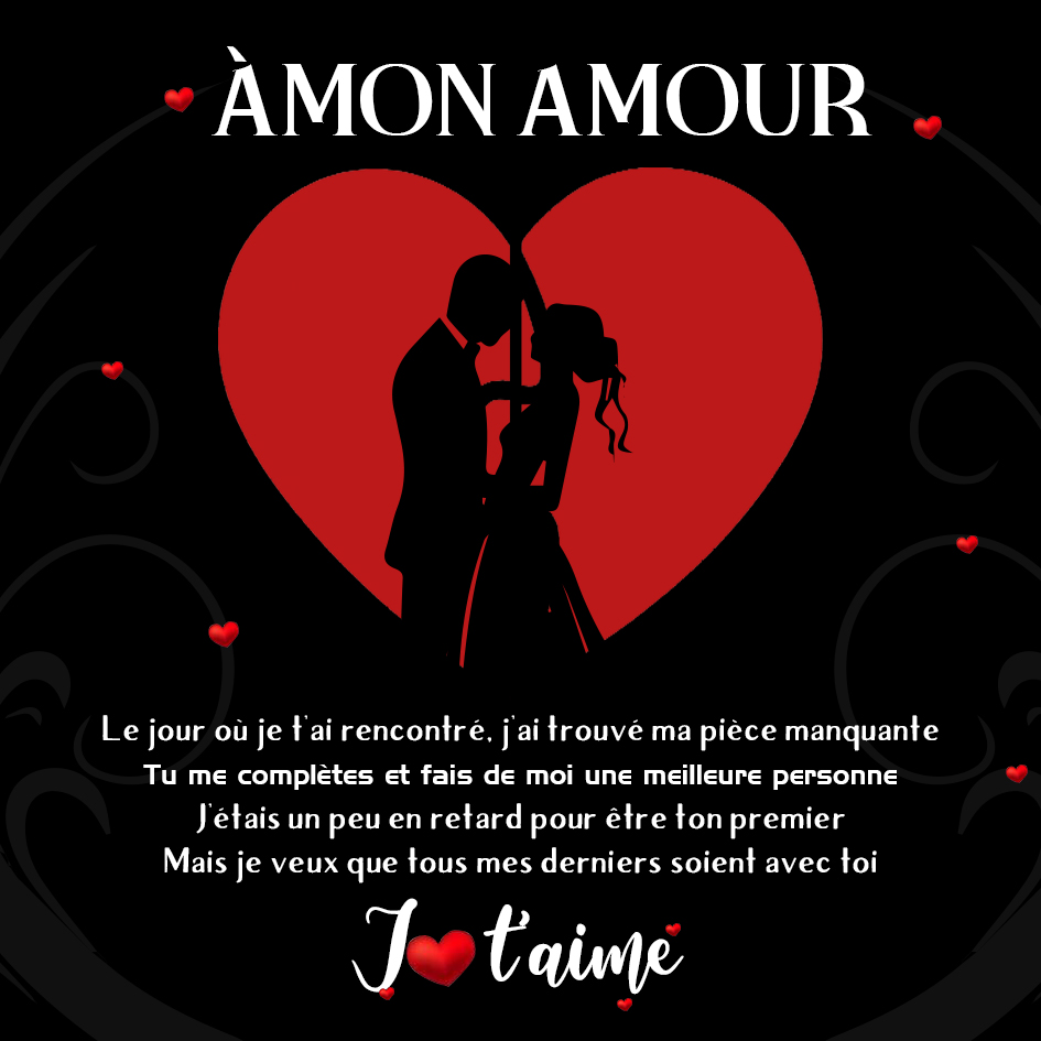 À mon Amour - Carte avec coffre cadeau Carte Couple