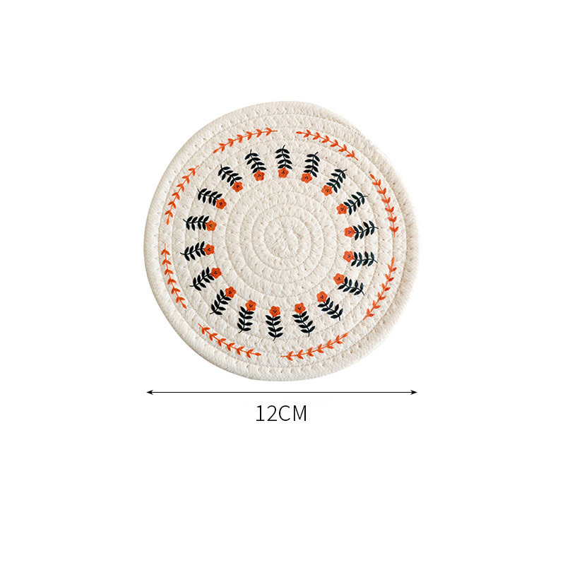 Sous-verres Rond frais en coton