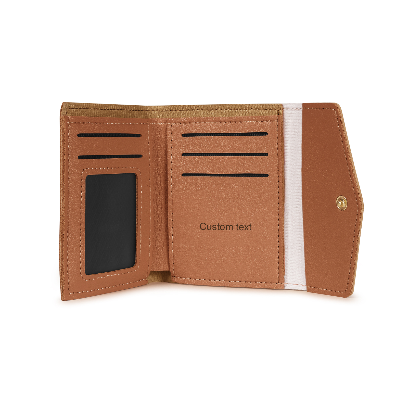 Portefeuille Femme Photo et Texte Personnalisés Porte-Monnaie Carte