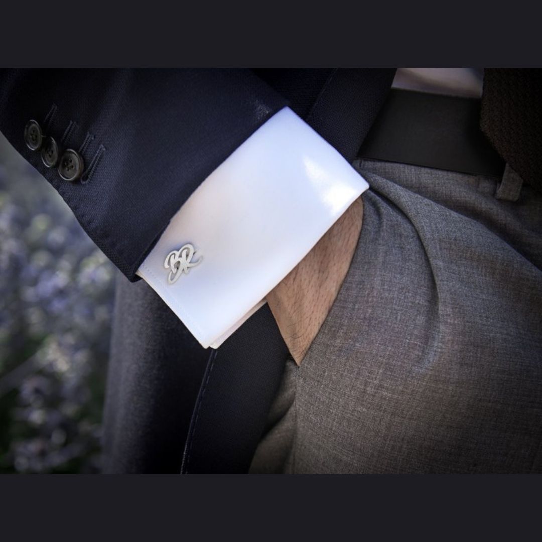 Boutons de Manchette 3 lettre Personnalisé