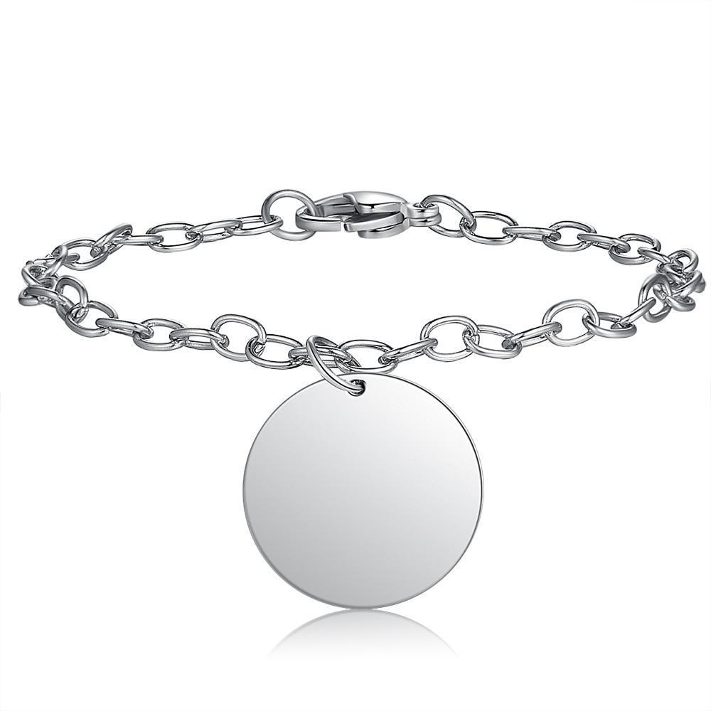 Bracelet Photo Personnalisé En Acier Inoxydable