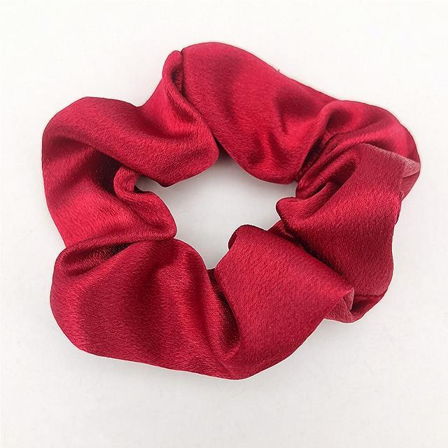 Lot de 6 Chouchous en satin colorés pour femmes Bandes de Cheveux Accessoires Cheveux