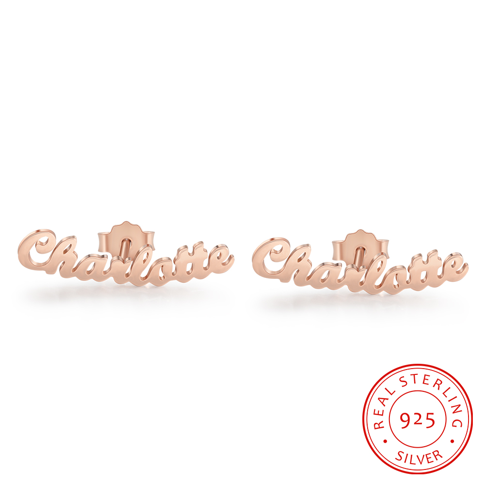Boucles d'Oreilles Prénom Personnalisée Pour Elle