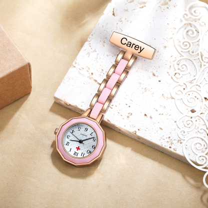 Montre de poche Infirmière Prénom Personnalisé