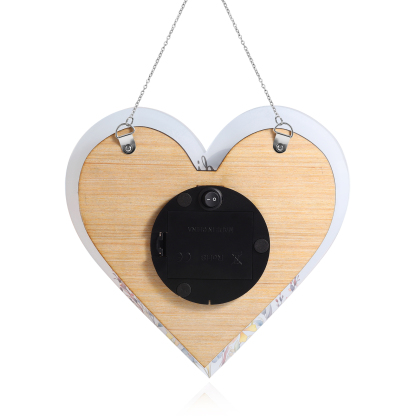 À Maman/Mamie - Veilleuse Cœur Décoration Fleur et Papillon 7 Prénoms Personnalisés avec 1 Texte