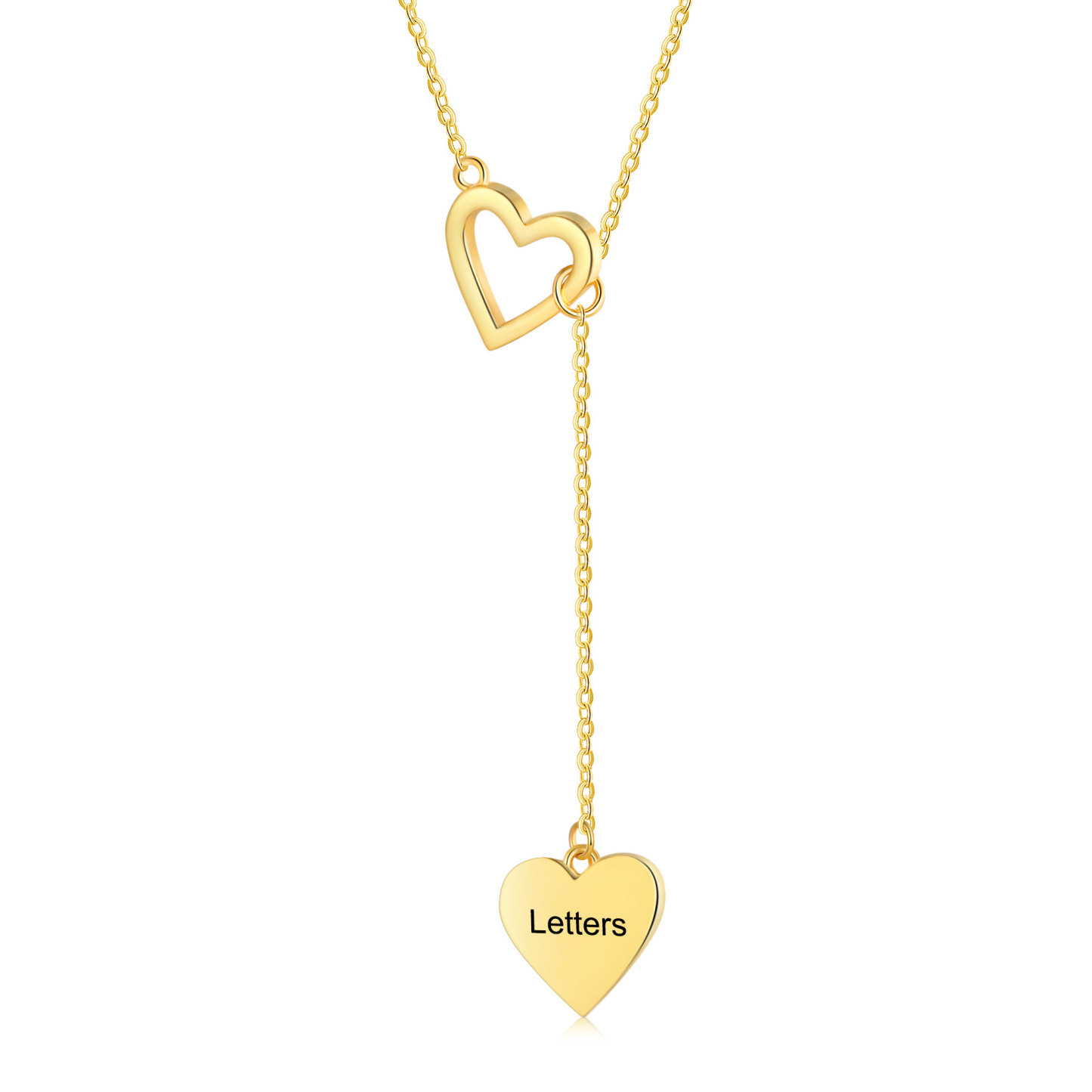 Collier Coeur Collier Lettre Personnalisée pour Femmes|Jessemade