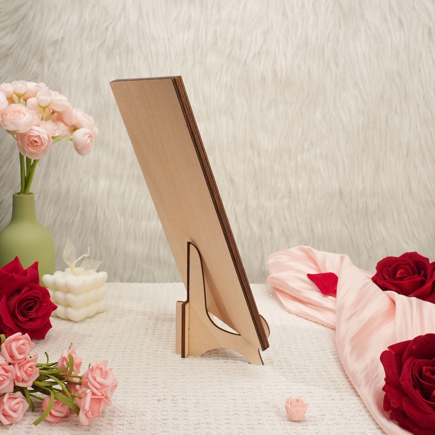 À ma Maman/Mamie - Décoration en bois Fleurs 2 Textes Personnalisés Ornement pour Famille