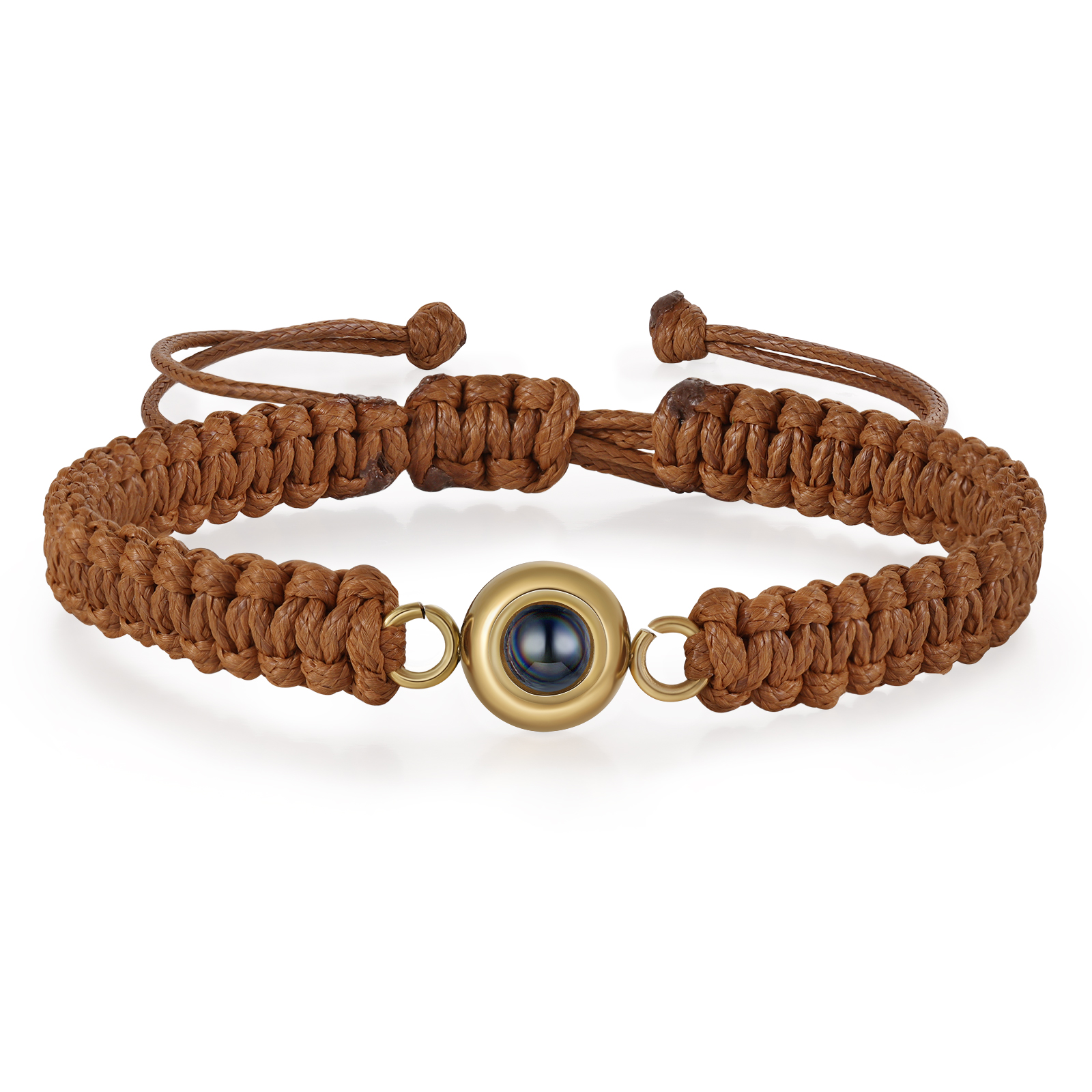 Bracelet Projection de Pierre avec Photo Personnalisée pour couple