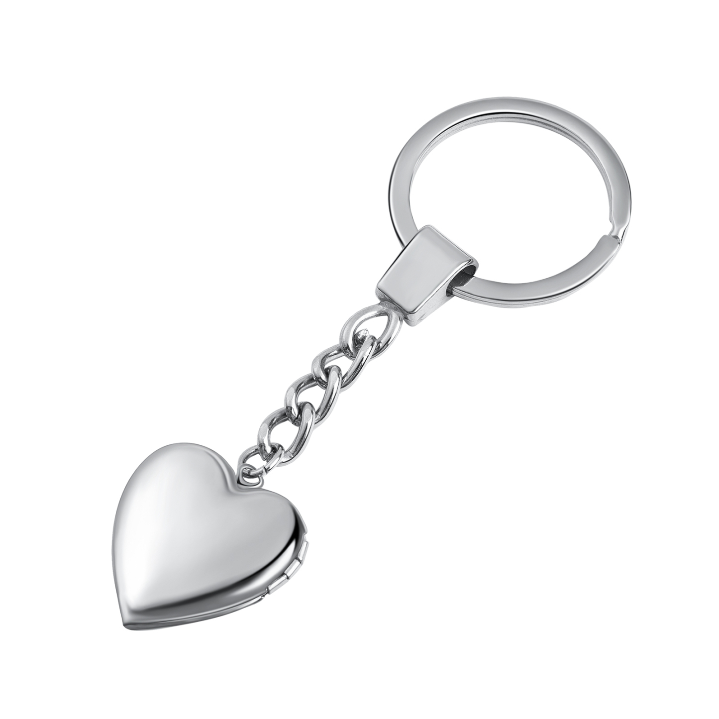 Porte-Clés Cœur 2 Photo Personnalisé