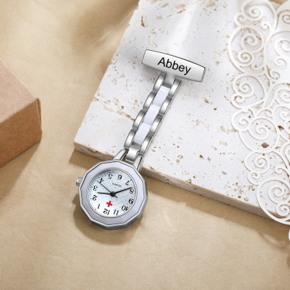 Montre de poche Infirmière Prénom Personnalisé