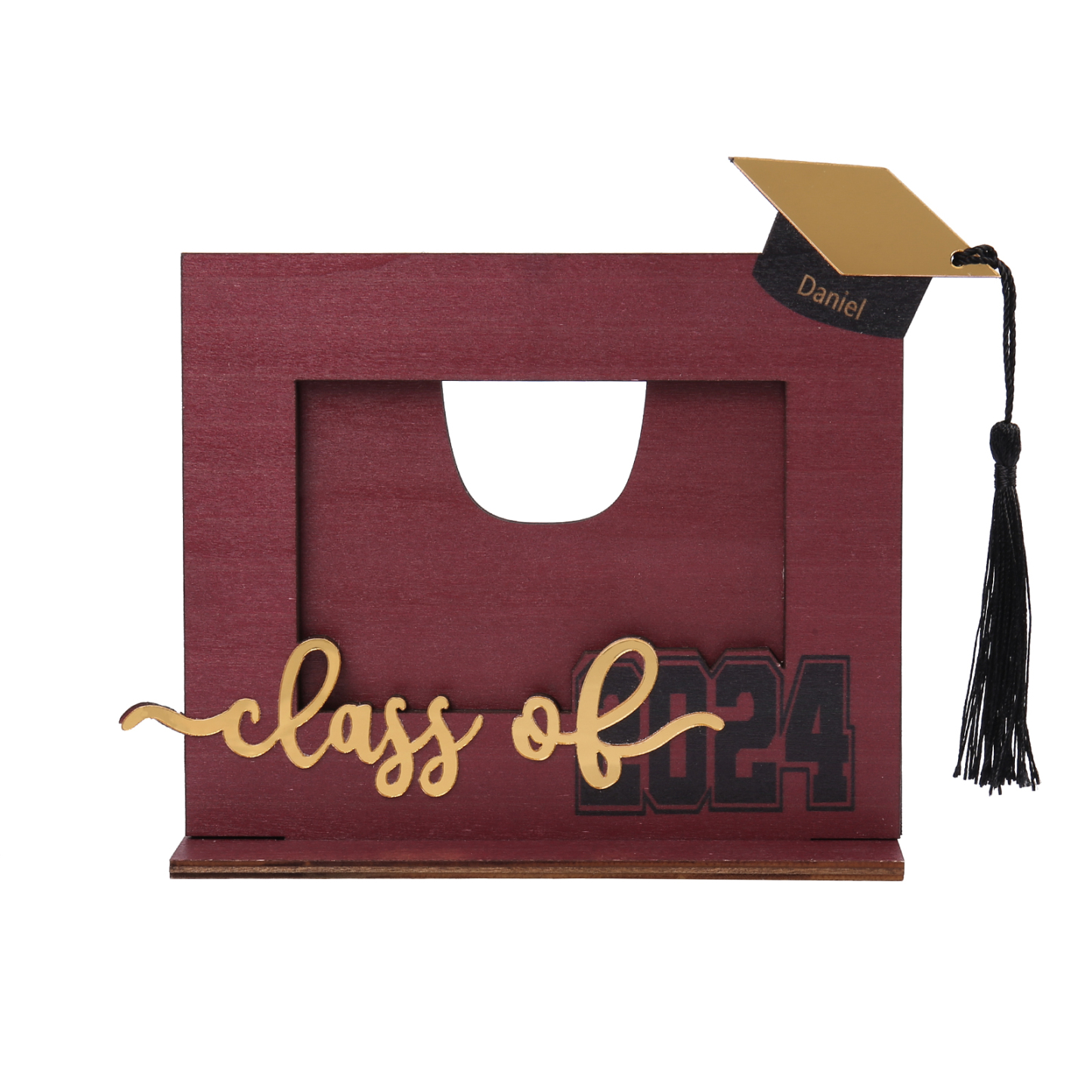 Cadre Photo Diplômé Prénom et Photo Personnalisés Décoration en bois Cadeau de Graduation