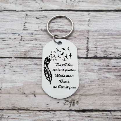 Porte-Clés Commémoratif 1 Prénom et Photo Personnalisés avec Date | Jessemade