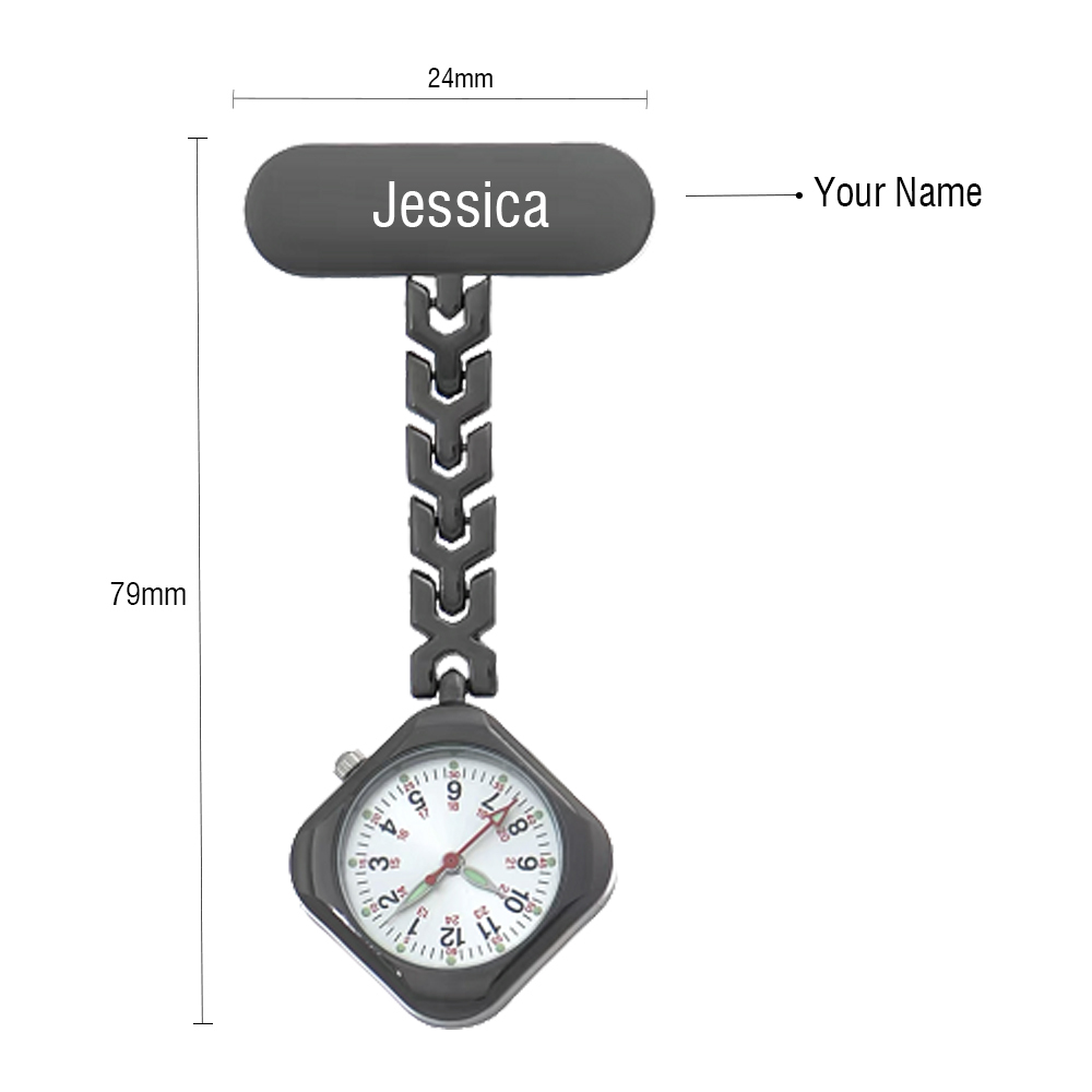 Montre de poche Cadran Infirmière Prénom Personnalisé