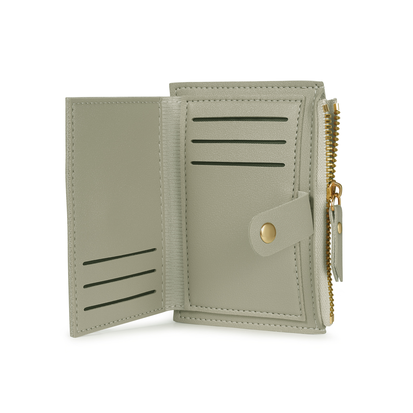 Portefeuille Femme Prénom et Texte Personnalisés avec Fleurs de naissance Porte-Monnaie Carte