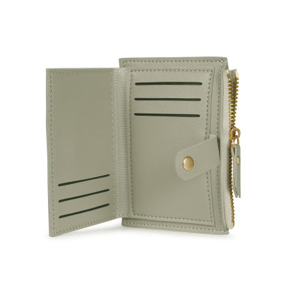 Portefeuille Femme Prénom et Texte Personnalisés avec Fleurs de naissance Porte-Monnaie Carte