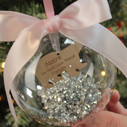 Boule transparente Ours Ornements boule de noël | Jessemade