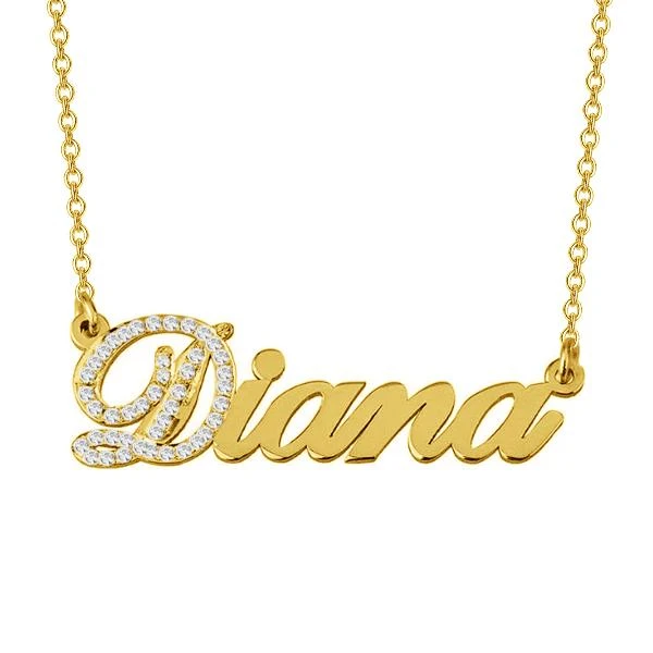 Collier Prénom Personnalisé diamant