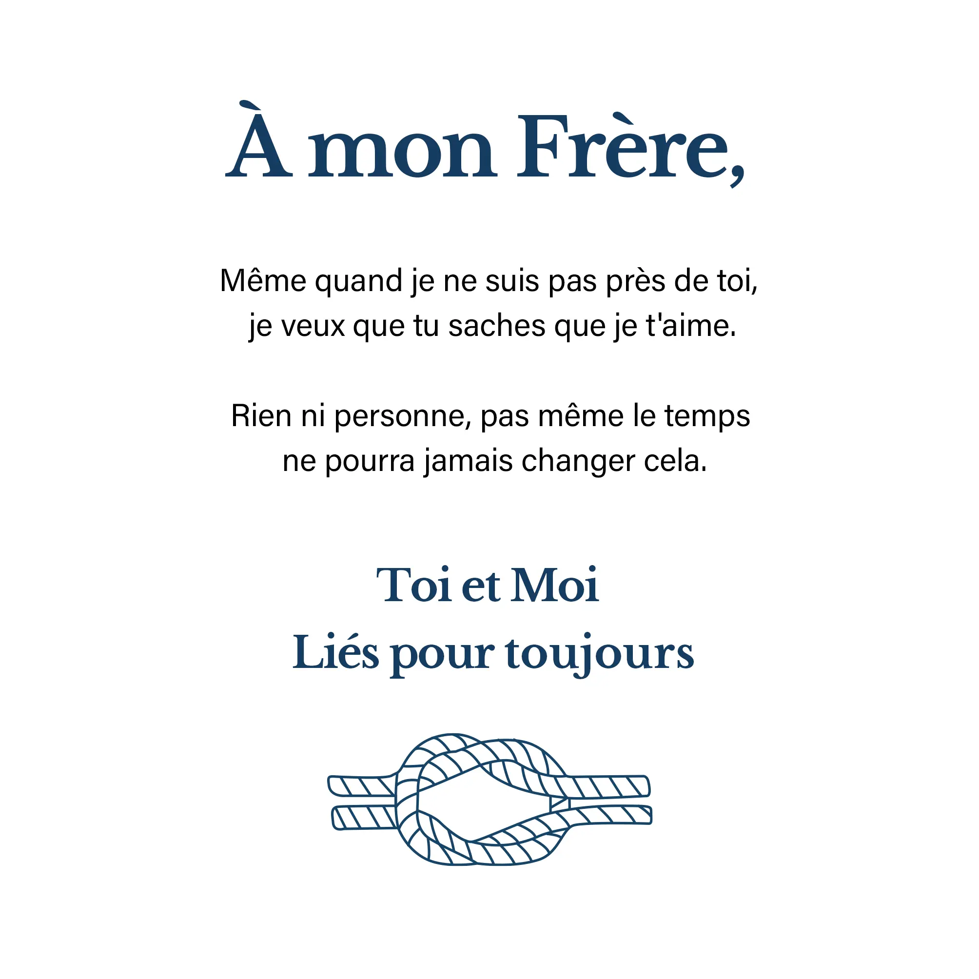 À mon Frère - Carte avec Coffre Cadeau | Jessemade