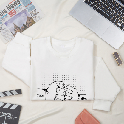 Sweat-Shirt Poings 2 Prénoms Personnalisés