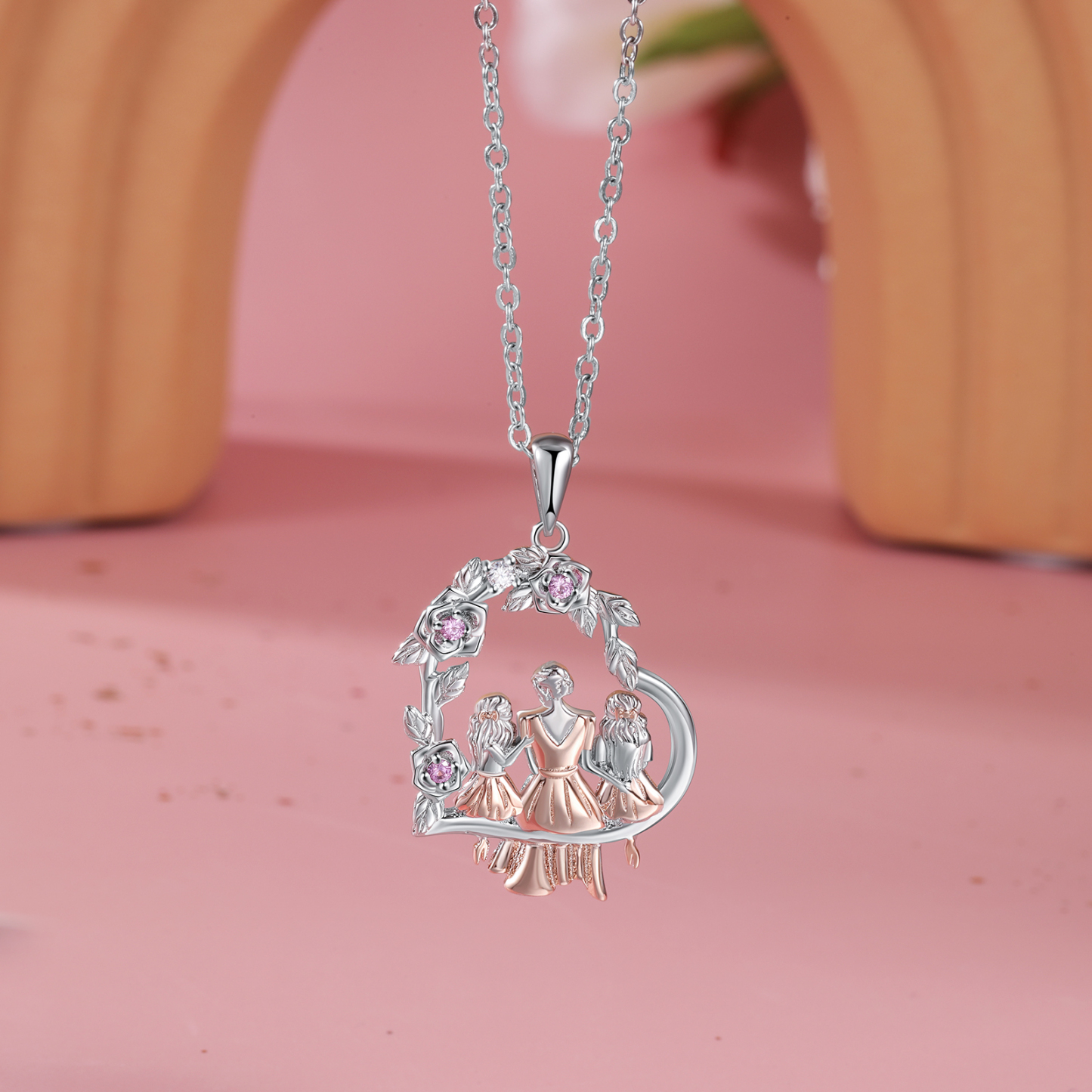 Collier mère et fille Cœur